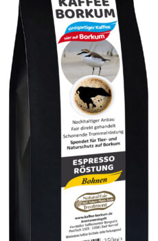 Packung Kaffee Borkum Espresso Bohnen